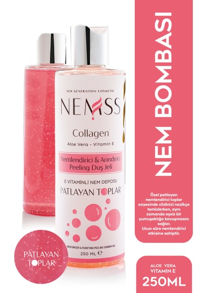 Nemlendirici & Arındırıcı Peeling Duş Jeli 250 ml