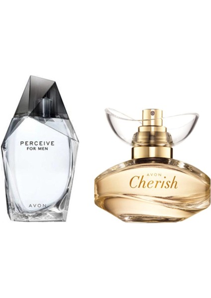 Perceive Edt 100 ml Erkek + Cherish Edp 50 ml Kadın 2li Set