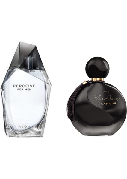 Perceive Edt 100 ml Erkek + Far Away Glamour Edp 50 ml Kadın 2li Set