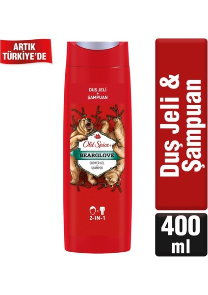 Old Spice Duş Jeli & Şampuan 400 ml Bearglove