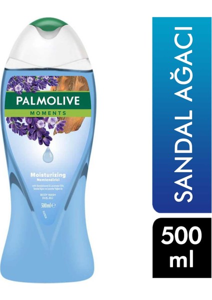 Moments Sandal Ağacı ve Lavanta Yağları ile Nemlendirici Duş Jeli 500 ml 2 Adet