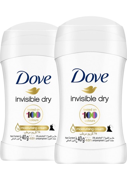 Kadın Stick Deodorant Invisible Dry 1/4 Nemlendirici Krem Etkili 40 G X2 Adet fiyatları