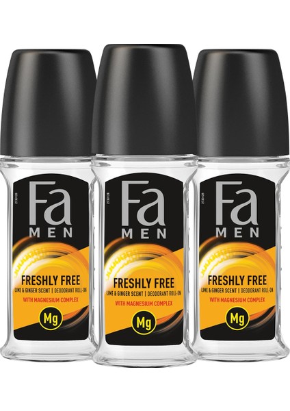 Freshly Free Misket Limonu & Zencefil Roll-On x 3 Adet