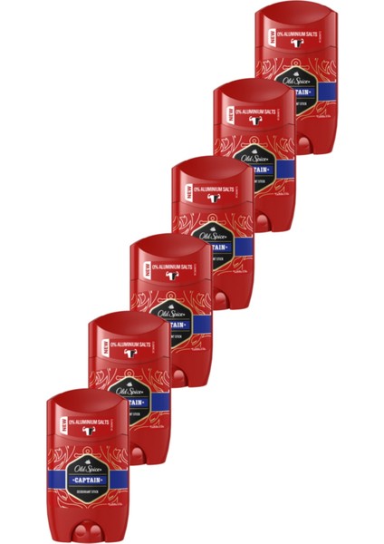 Old Spıce Captaın Deo Stıck 50 ml x 6