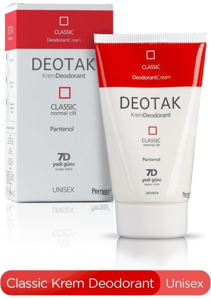 Normal Ciltlere Özel Klasik Krem Deodorant 35ML Deotak Balim