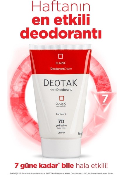 Normal Ciltlere Özel Klasik Krem Deodorant 35ML Deotak Balim