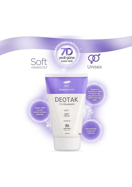 Süper Krem Deodorant Soft 35 ml Deotak Balim