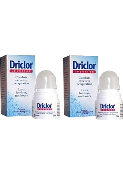 Antiperspirant Roll-On 20 ml 2li Paket 2X20ML Driclor 20 ml 2li