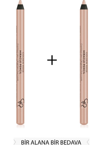 2'li Set Göz&dudak Aydınlatıcı Kalem - Miracle Pencil Contour Lips Brighten Eye-Look Km