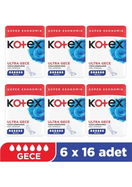 Ultra Quadro 16'Lı Gece 6'Lı Set