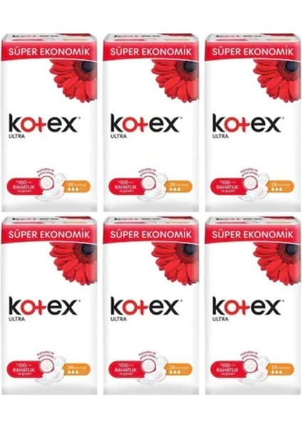 Ultra Quadro Normal 24'Lü Kadın Pedi 6 Adet P1362s6164