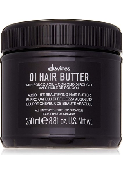 Professional Oı Hair Butter Sulfate Free Vegan Natural Hair Mask 250 Ml