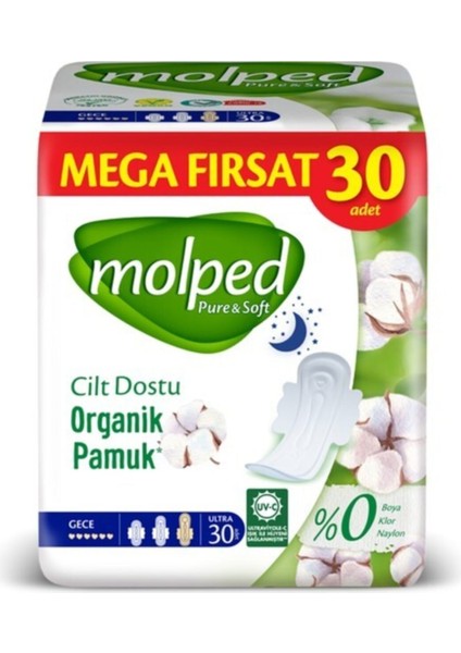 Pure & Soft Mega Fırsat Gece Ultra 30'Lu 2 Paket
