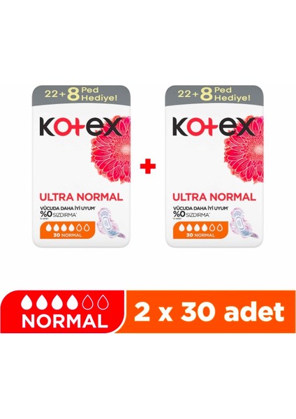 Ped Ultra Dev Ekonomik Normal 30'Lu X2