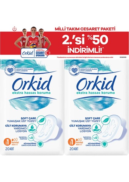 Extra Hassas Koruma Normal Süper Ekonomik Paket 160 Ped (20x8) Boy 1