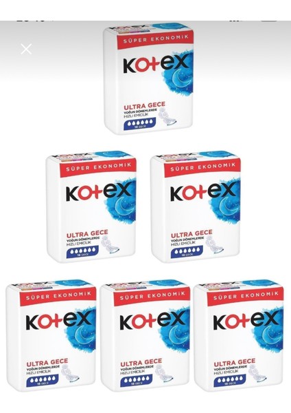 Ultra Quadro Süper Gece 16 Lı 6 Paket 96 Adet