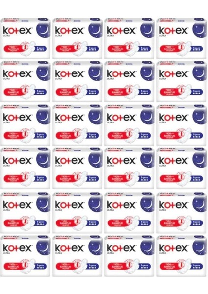 Tekli Gece Hijyenik Ped 24x6=144 Adet 1 Koli