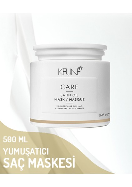 Satin Oil Kuru Ve Cansız Saçlar Için Yumuşatıcı Bakım Maskesi 500 Ml