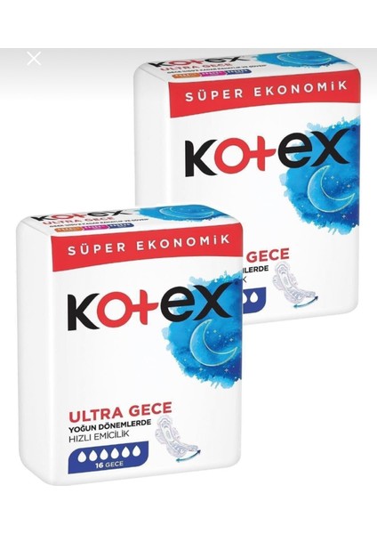 Ultra Quadro Süper Gece 16 Lı 2 Paket Kt