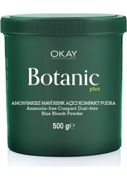 Okayprofessionnel Botanic Plus Amonyaksız Mavi Renk Açıcı Pudra 500g