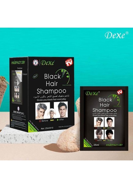 Black Hair Beyaz Kapatıcı Şampuan Siyah Renk 25ml10'Lu