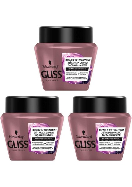 Serum Deep Repair Onarıcı Saç Maskesi 300 Ml 3'Lü