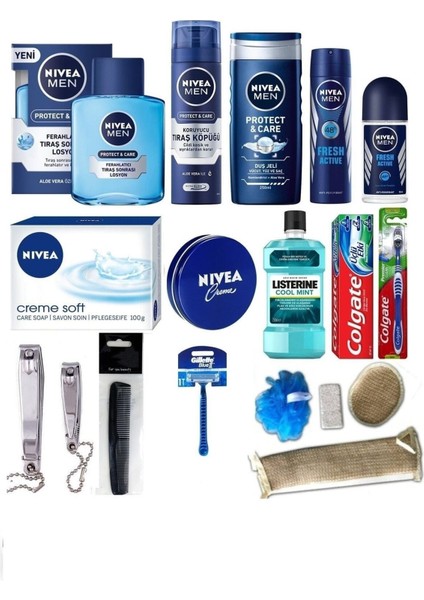 Damat Çeyiz Bohça Seti Lüks Tıraş ve Bakım Ürünleri 100 ml Tıraş Losyonu ve 200 ml Köpük