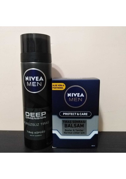 Men Deep Pürüzsüz Tıraş Köpüğü & Protect Care Tıraş Sonrası Balsam