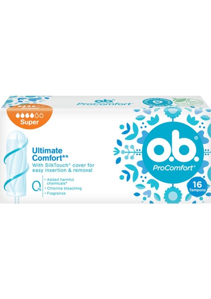 O.B Tampon Süper 16'Lı X3