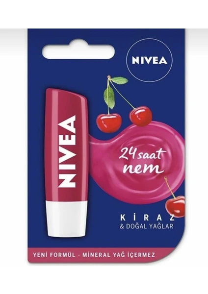 Nıvea Lip Care Kiraz 24 Saat Nem Dudak Nemlendirici