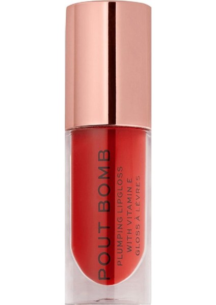 Makeup Revolution Revolution Dudak Dolgunlaştırıcı ve Parlatıcı - Pout Bomb Plumping Gloss - Juicy