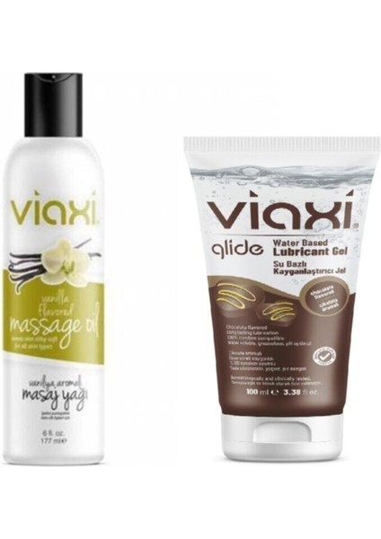Massage Oıl Vanilla 177 Ml + Glide Jel Çikolata Aromalı 100ml