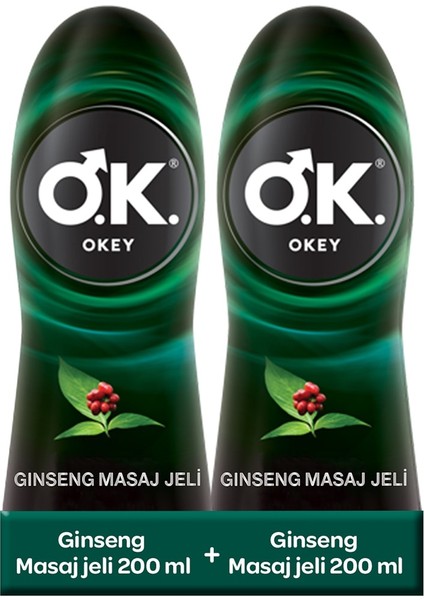 Ginseng Masaj Jeli 2'Li Set 400 Ml