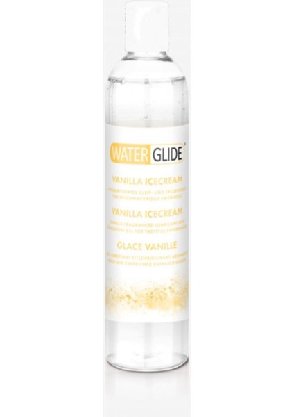 Waterglide Vanilla Icecream Lubricant Gel 400ml Vanilya Aromalı Kayganlaştırıcı Jel