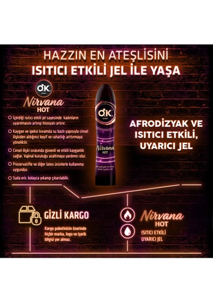 Nirvana Hot Uyarıcı Jel 100ml 2 Kutu