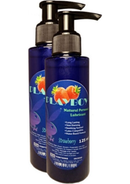Strawberry Flavor Natural Personal Lubricant 125ml Çilek Aromalı 2 Adet