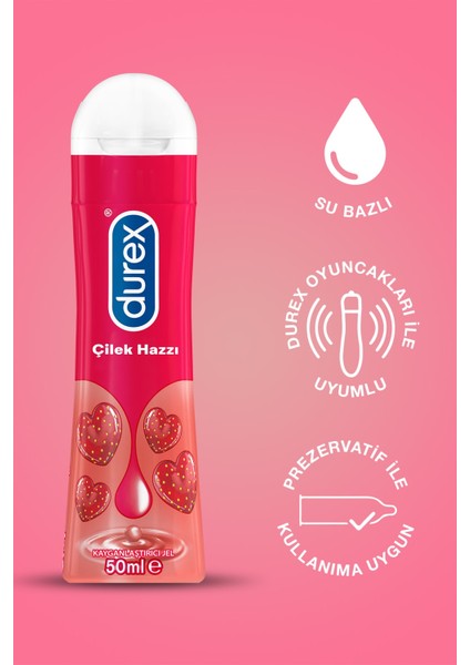 Play Jel Çilek Hazzı 50 Ml X 2 Adet