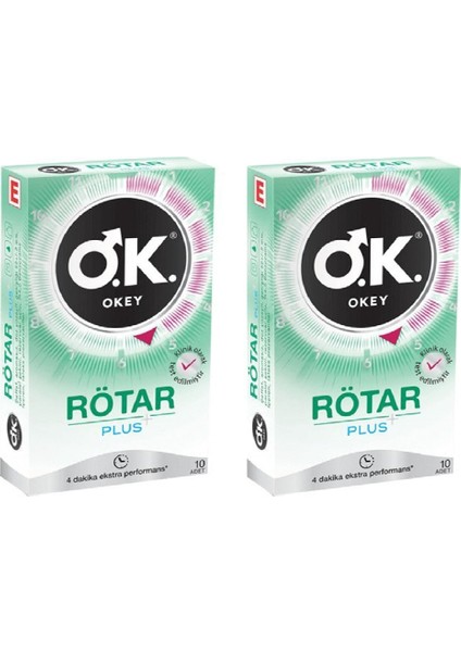 Rötar Plus 10'Lu Prezervatif 2 Kutu
