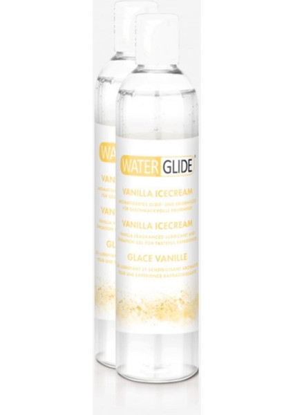 Waterglide Vanilla Icecream Lubricant Gel 400ml Vanilya Aromalı Jel 2 Adet