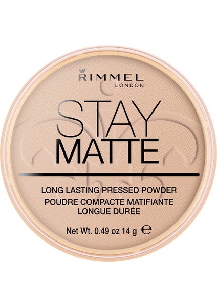 Pudra - Stay Matte Pressed Powder 005 Silky Beige 14 G 3607345064543