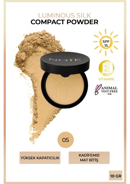 Luminous Silk Compact Pudra 05 Honey Beige Luminous Silk Compact