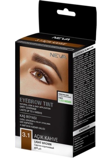 Eyebrow Tint Vegan Kaş Boyası Seti 3.1 Açık