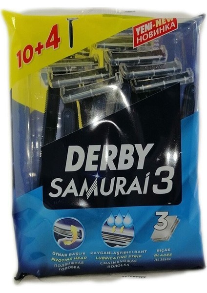 Samurai 3 Tıraş Bıçağı 3 Bıçaklı 10 4 Promosyon Paket