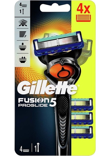 Fusion Proglide Flexball Tıraş Makinesi + 4 Yedekli