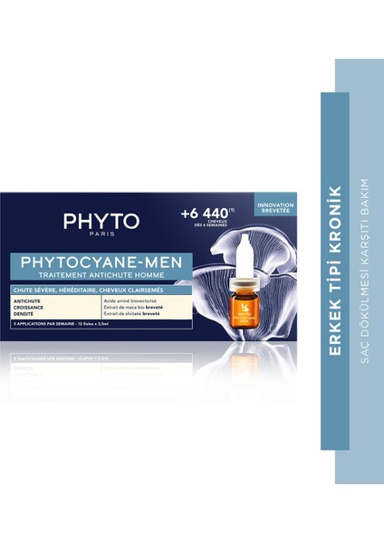 Phytocyane Erkek Tipi Bakım Serumu 12X5 Ml