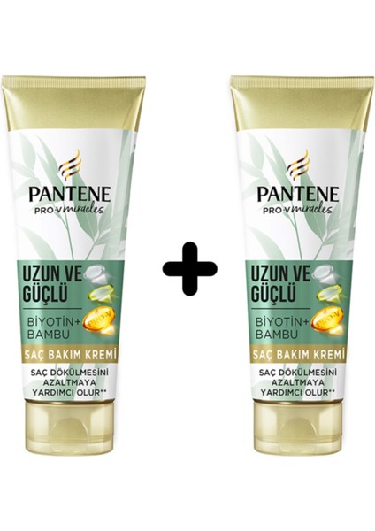 Uzun ve Güçlü Saç Bakım Kremi Bambu ve Biyotinli 2'li (2X275 Ml)