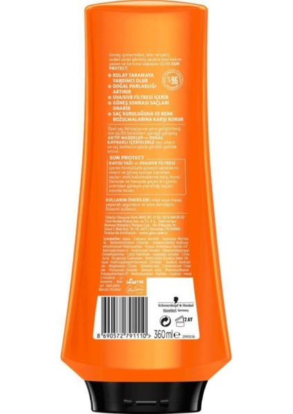 Schwarzkopf Gliss Sun Protect Güneşe Karşi Koruyucu Saç Kremi 360 ml modelleri