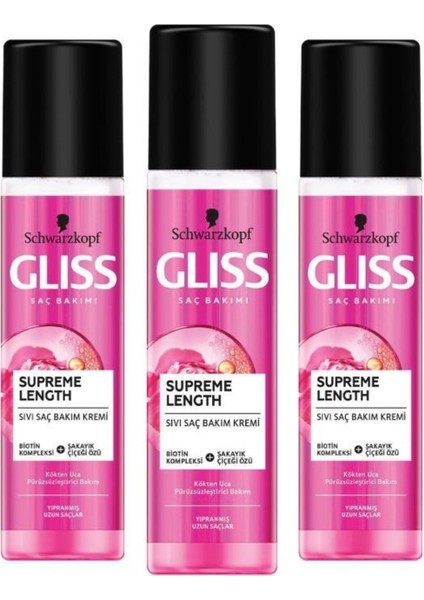 Supreme Length Sıvı Saç Kremi 200 ml x 3 Adet fiyatları