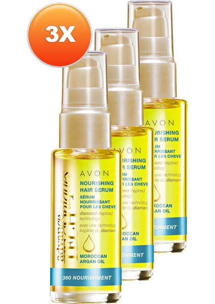 Fas Argan Yağı Besleyici Saç Serumu 30 Ml 3'Lü Set