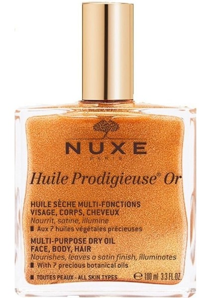 Huile Prodigieuse Or Altın Parıltılı Kuru Yağ 100 Ml